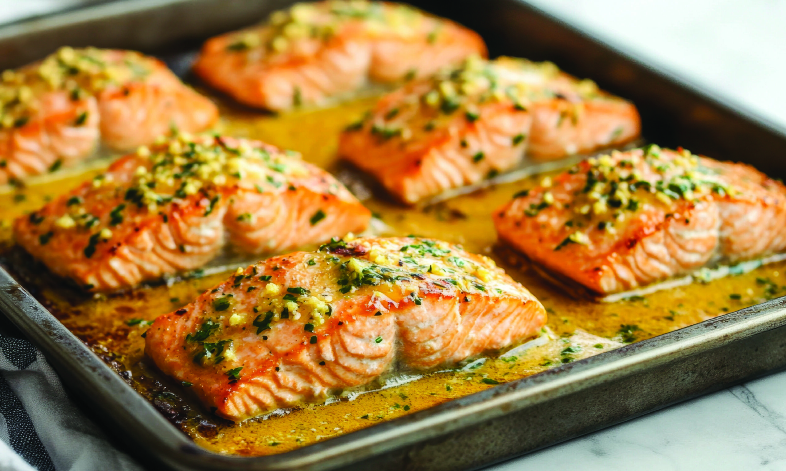 Garlic Butter Salmon Portions