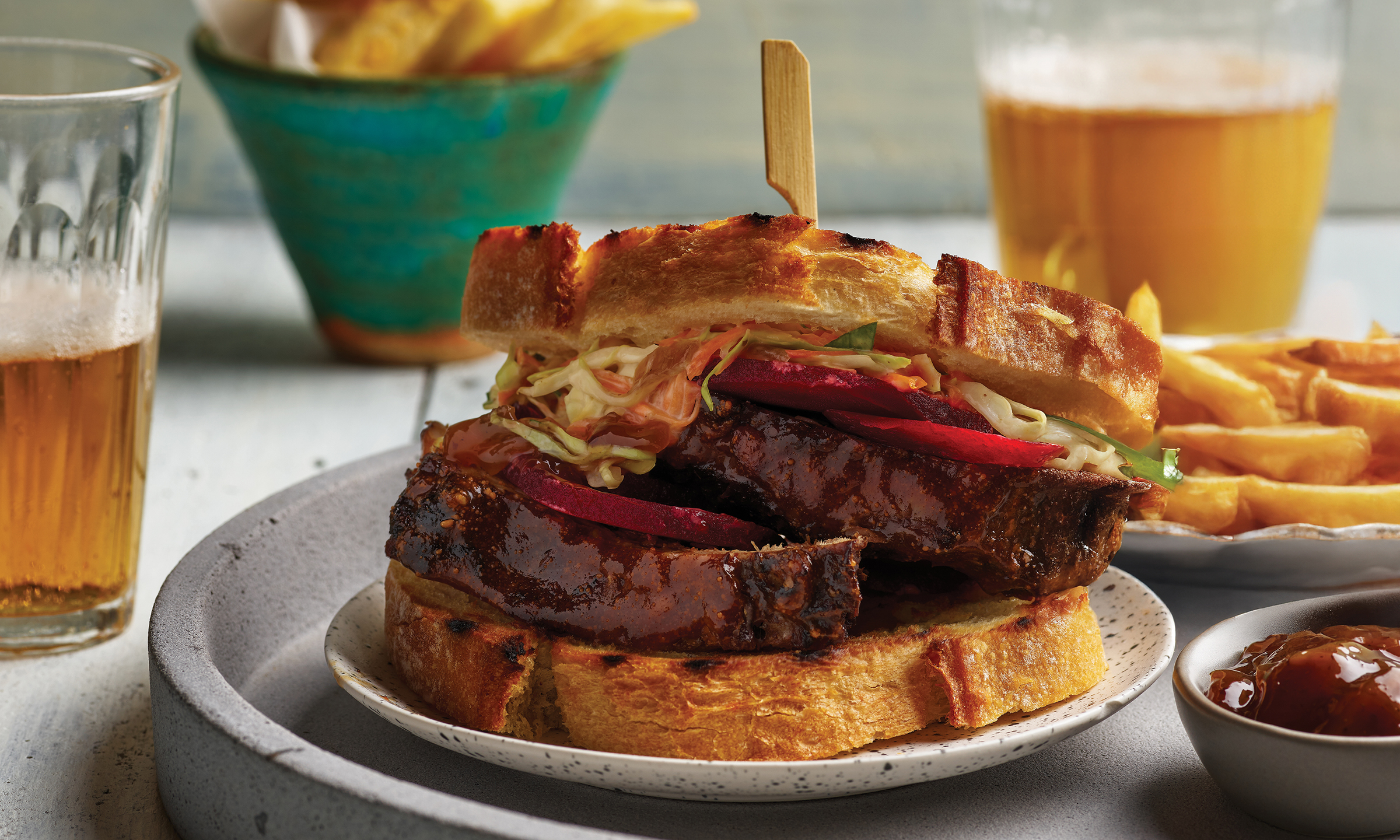 Beef Brisket Steak Sandwich