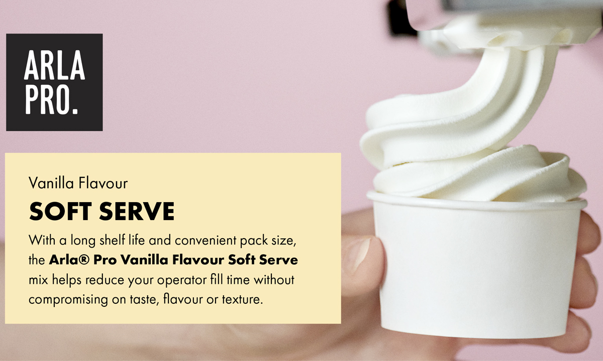 Arla® Pro Vanilla Flavour Soft Serve Mix
