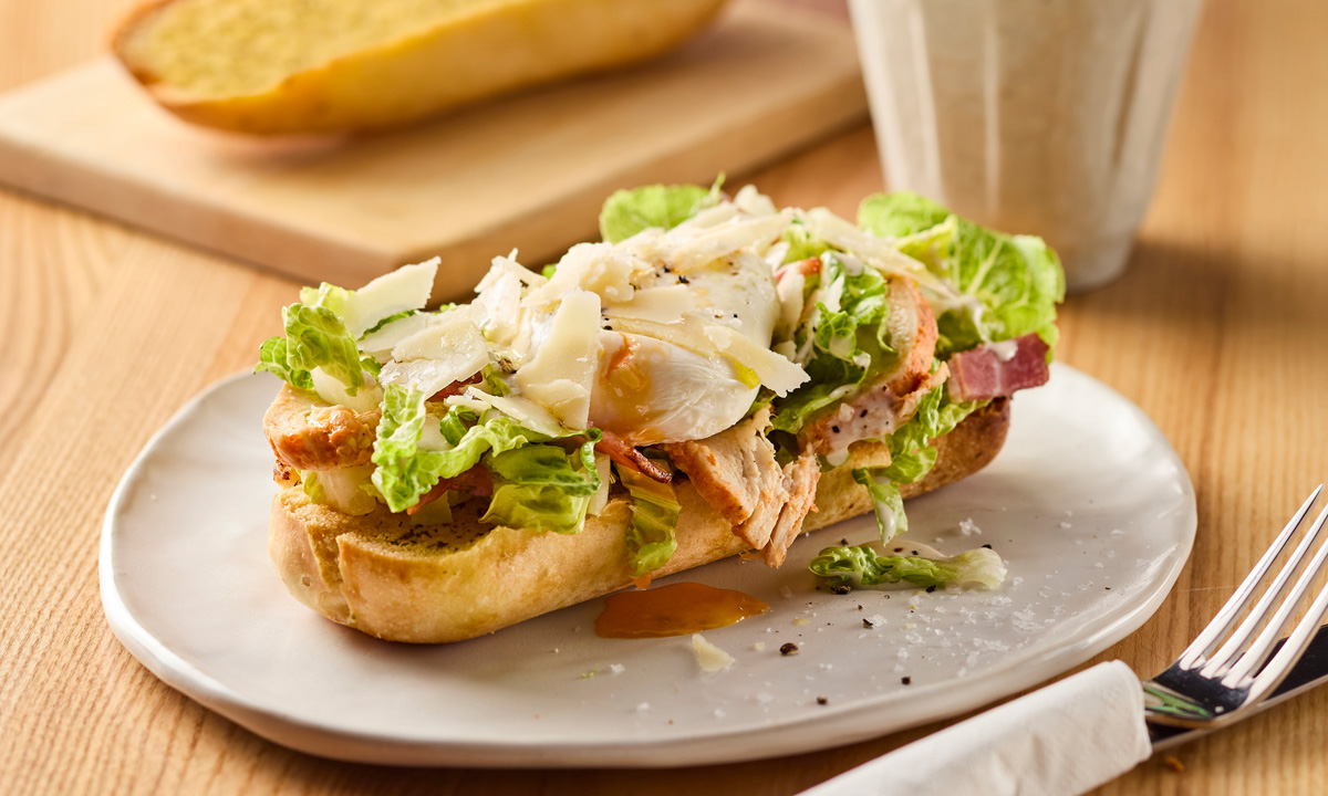 Garlic Bread Caesar on AGB 7” Garlic Bread Sub